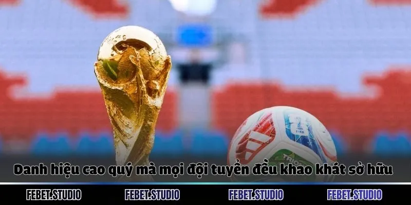 Danh hiệu cao quý mà mọi đội tuyển đều khao khát sở hữu