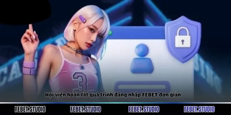 Hội viên hoàn tất quá trình đăng nhập FEBET đơn giản