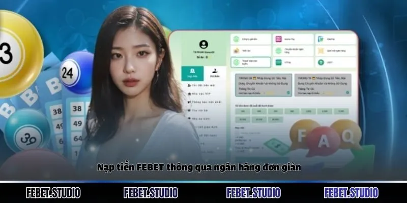 Nạp tiền FEBET thông qua ngân hàng đơn giản